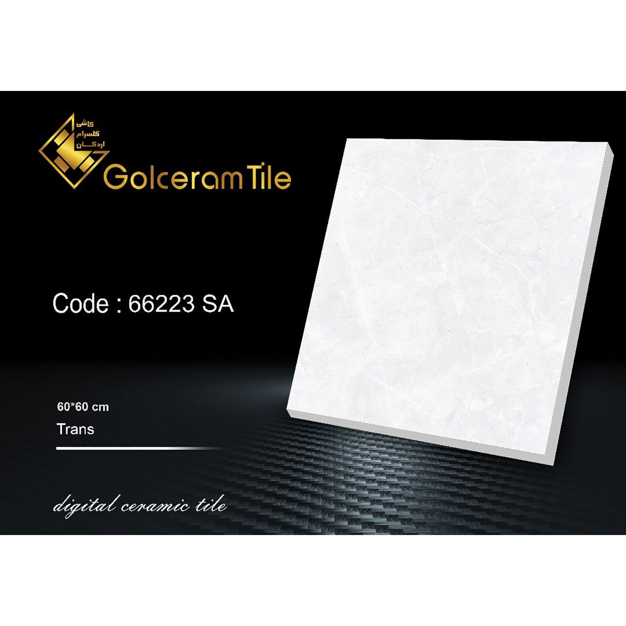 سرامیک کف  ۶۰*۶۰ کد ۶۶۲۲۳ SA شرکت کاشی گلسرام اردکان  66223  SA کاشی گلسرام اردکان