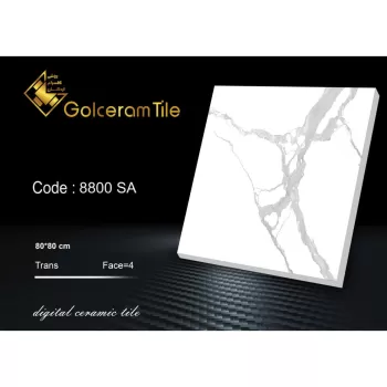 سرامیک کف  ۸۰*۸۰ کد ۸۸۰۰ SA شرکت کاشی گلسرام اردکان  8800 SA